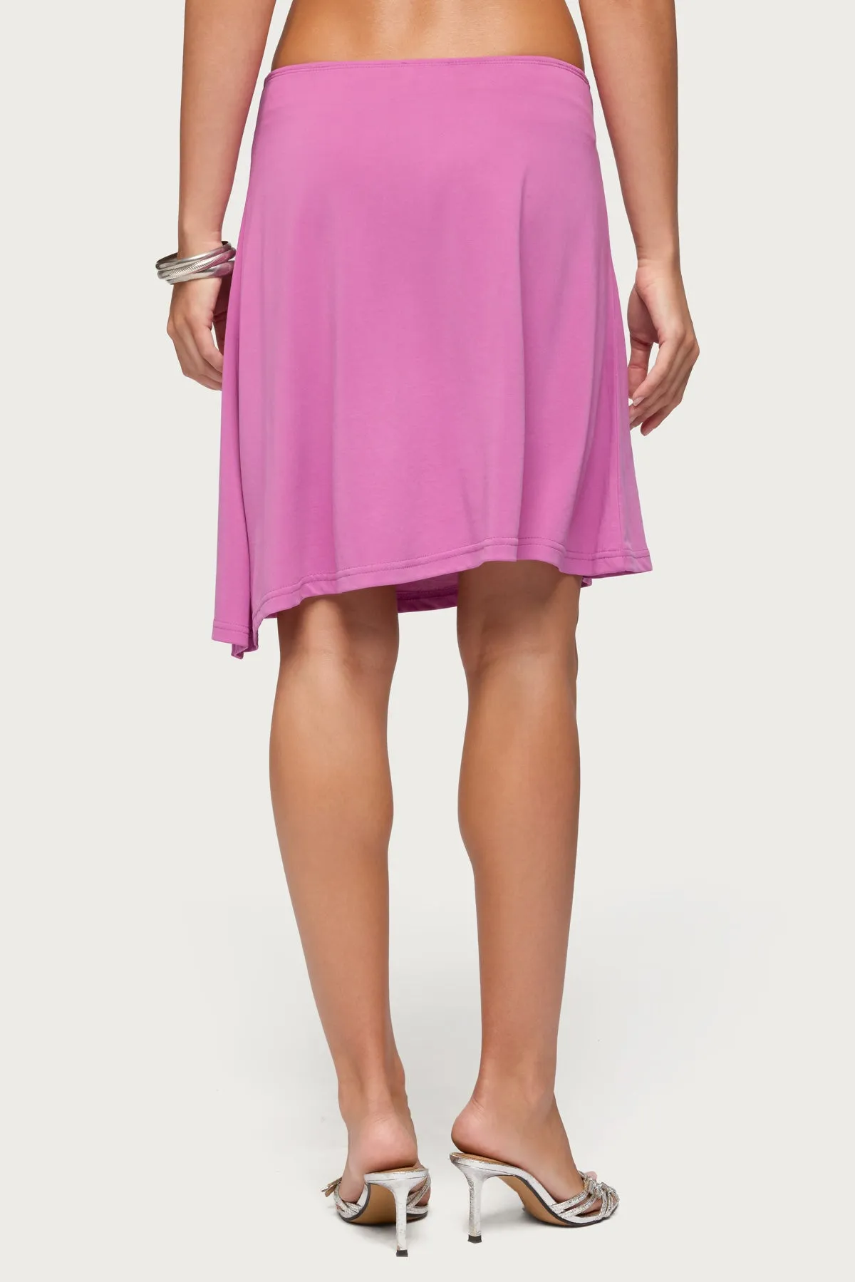 Fiori Buckle Asymmetric Midi Skirt sold by Edikted product image thumbnail 5
