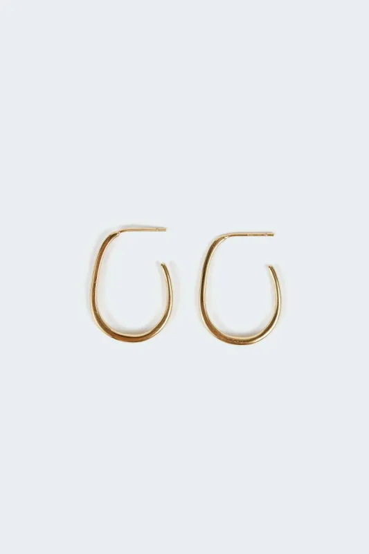 Visionary Open Hoop Stud Earrings sold by Edikted