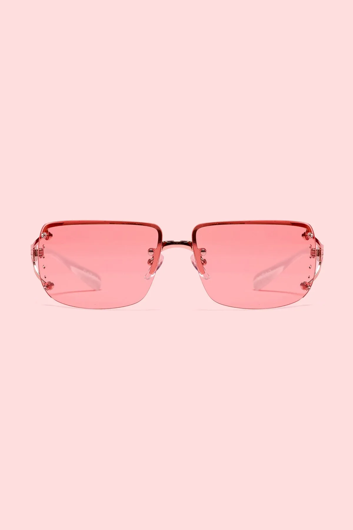 Barbie™ Rhinestone Rectangle Sunglasses sold by Edikted product image thumbnail 2