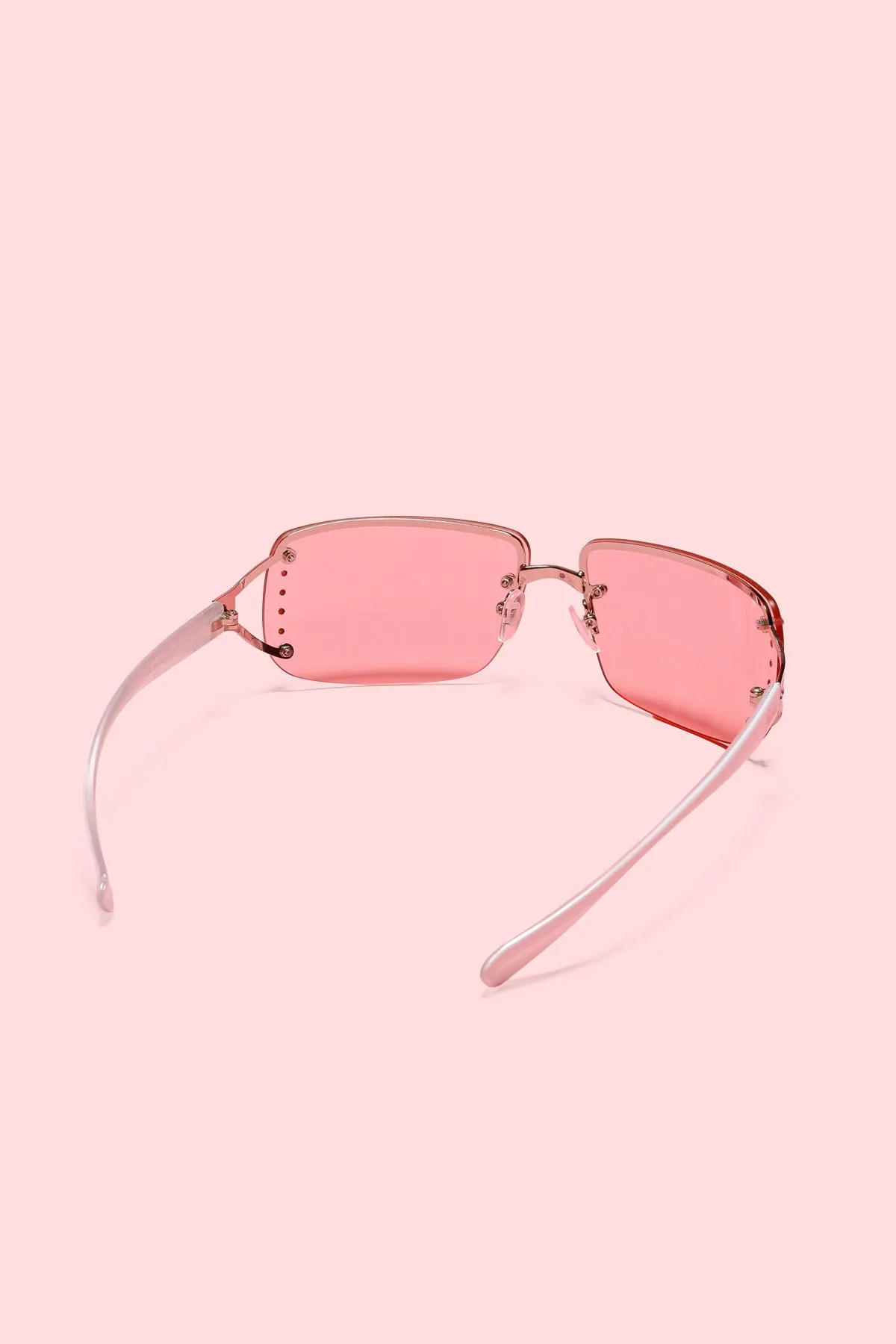 Barbie™ Rhinestone Rectangle Sunglasses sold by Edikted product image thumbnail 4