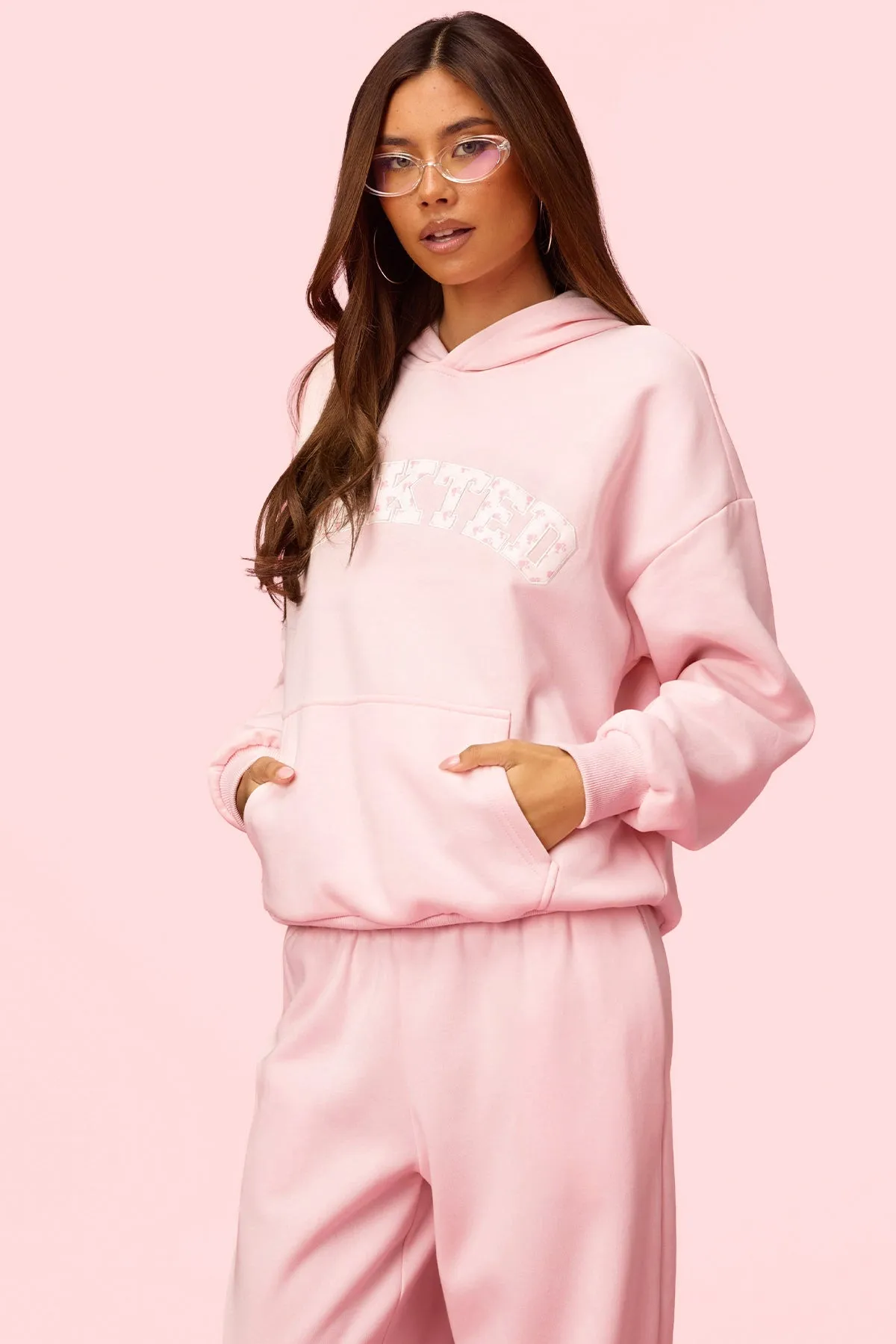 Edikted Hearts Barbie™ Oversized Hoodie sold by Edikted product image thumbnail 4