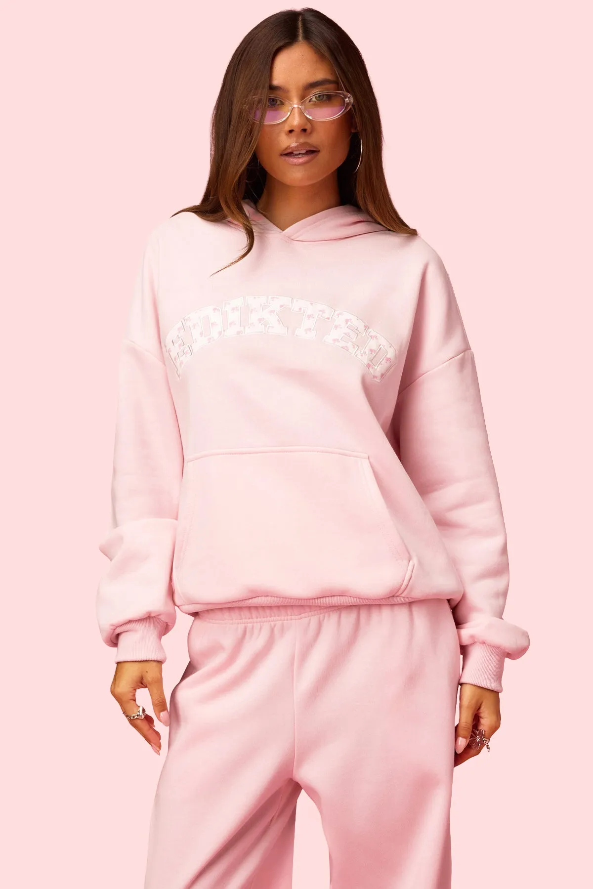 Edikted Hearts Barbie™ Oversized Hoodie sold by Edikted