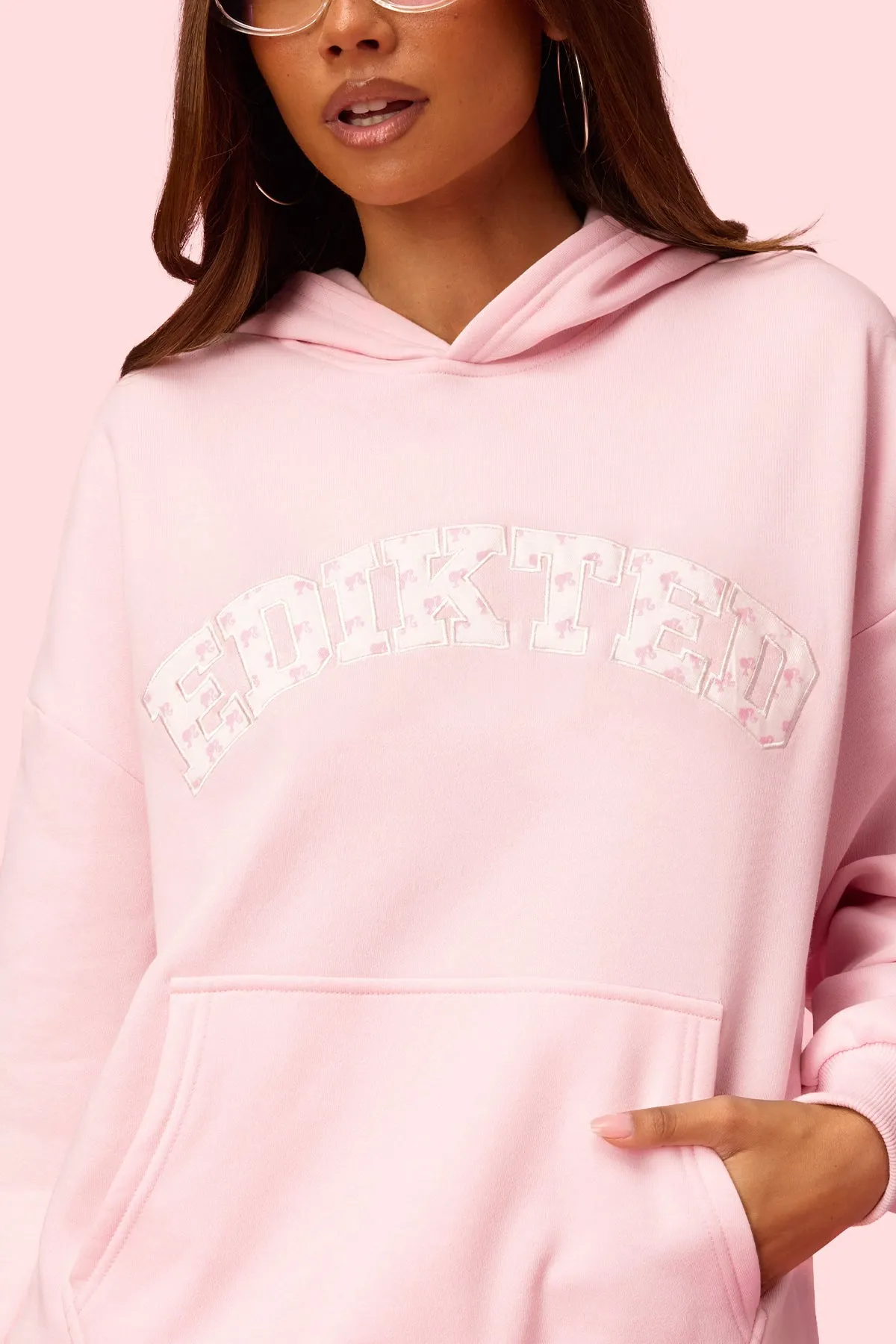 Edikted Hearts Barbie™ Oversized Hoodie sold by Edikted product image thumbnail 2
