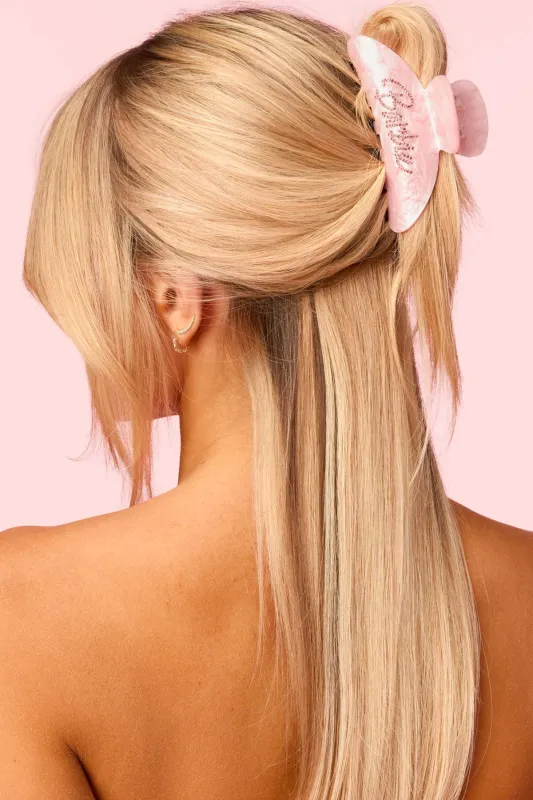 Barbie™ Rhinestone Claw Clip made by Edikted