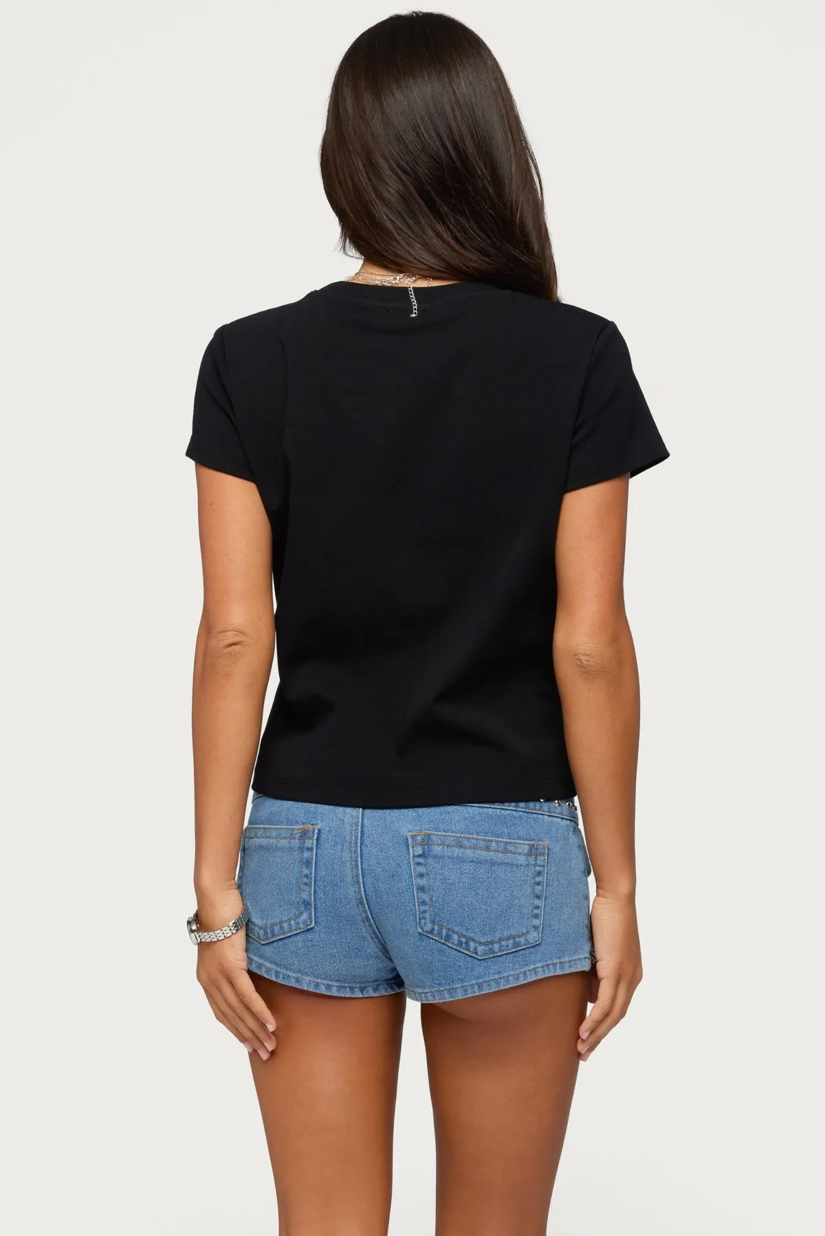 Perfect Basic T Shirt sold by Edikted product image thumbnail 4