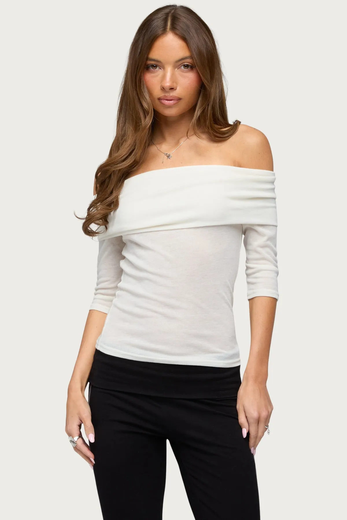 Thais Foldover Backless Top sold by Edikted product image thumbnail 3