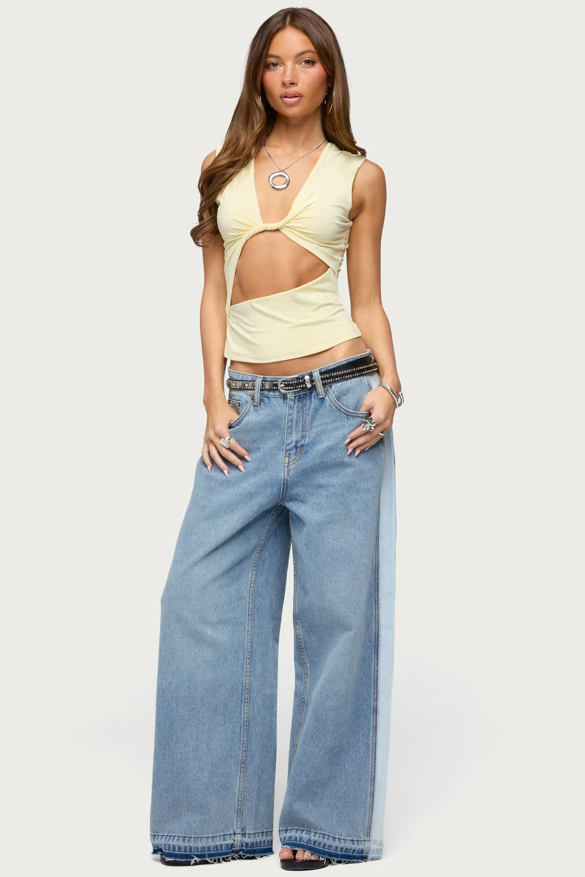 Miranda Twist Cutout Top sold by Edikted product image thumbnail 4