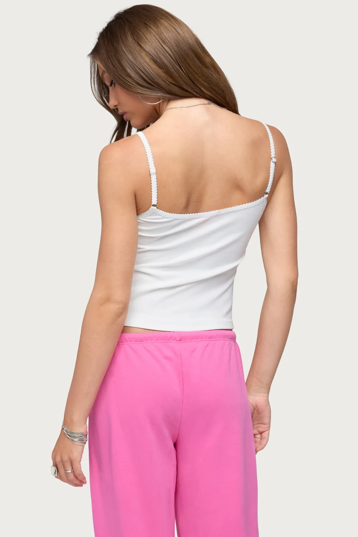 Shish Lacey Tank Top sold by Edikted product image thumbnail 5