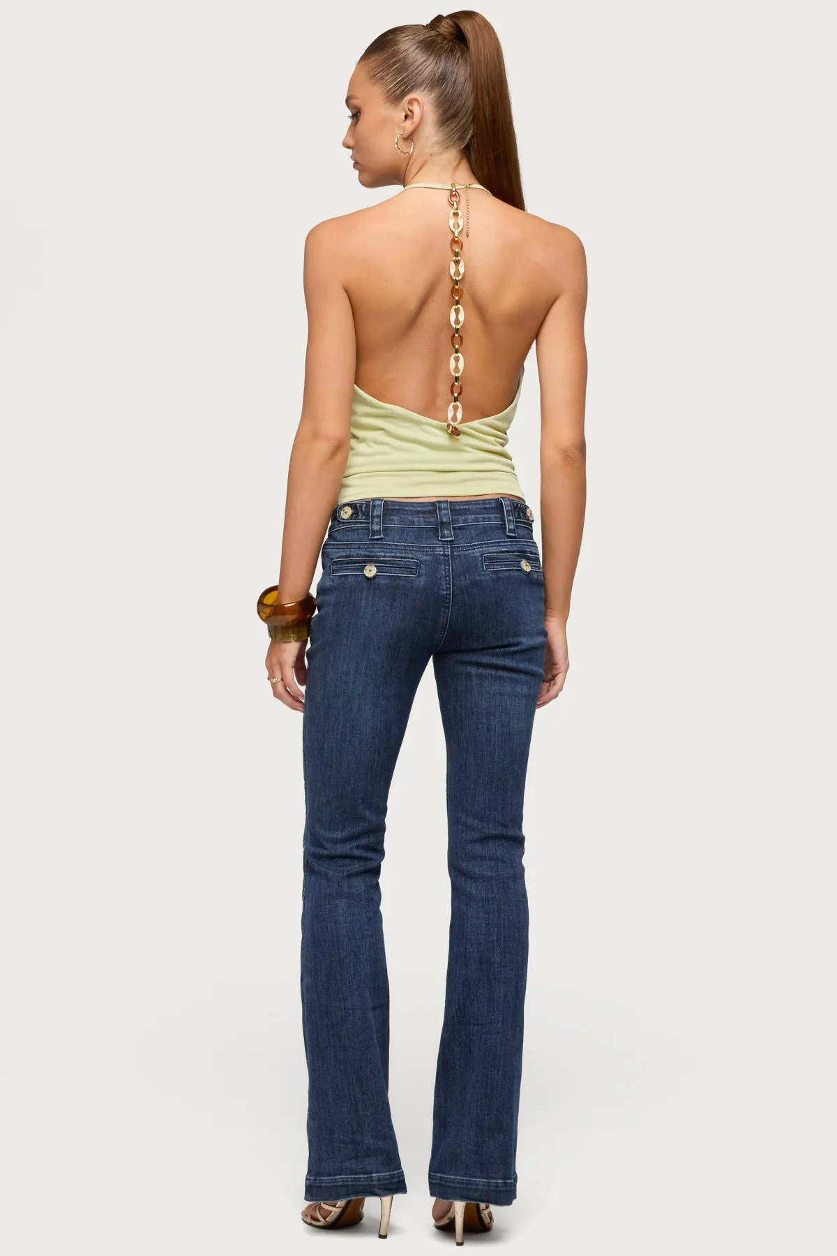 Solena Backless Chain Cowl Neck Top sold by Edikted product image thumbnail 5