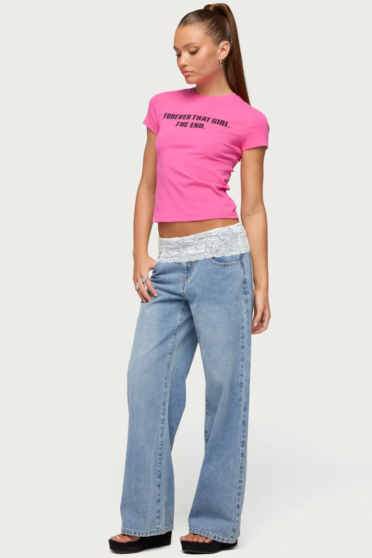 Forever That Girl T Shirt sold by Edikted product image thumbnail 3