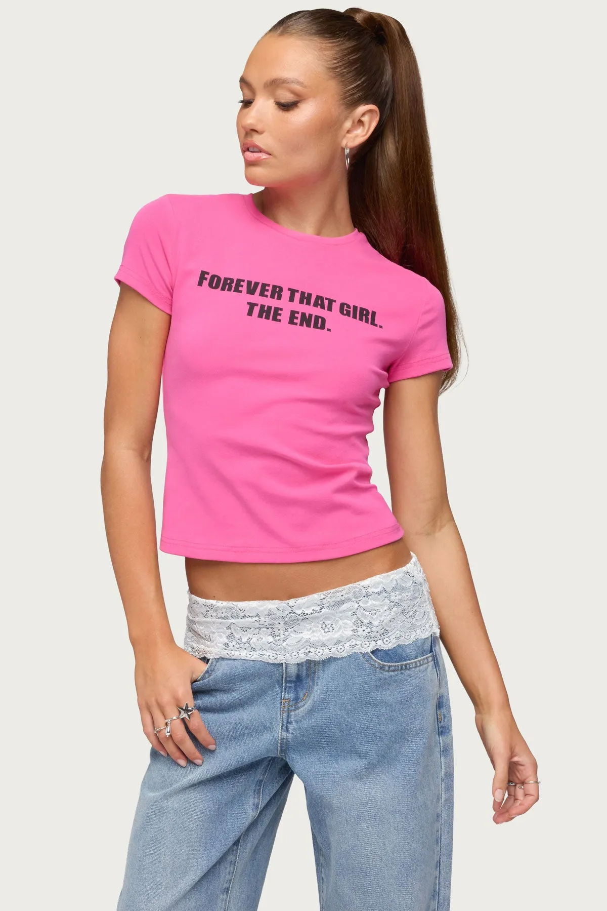 Forever That Girl T Shirt sold by Edikted