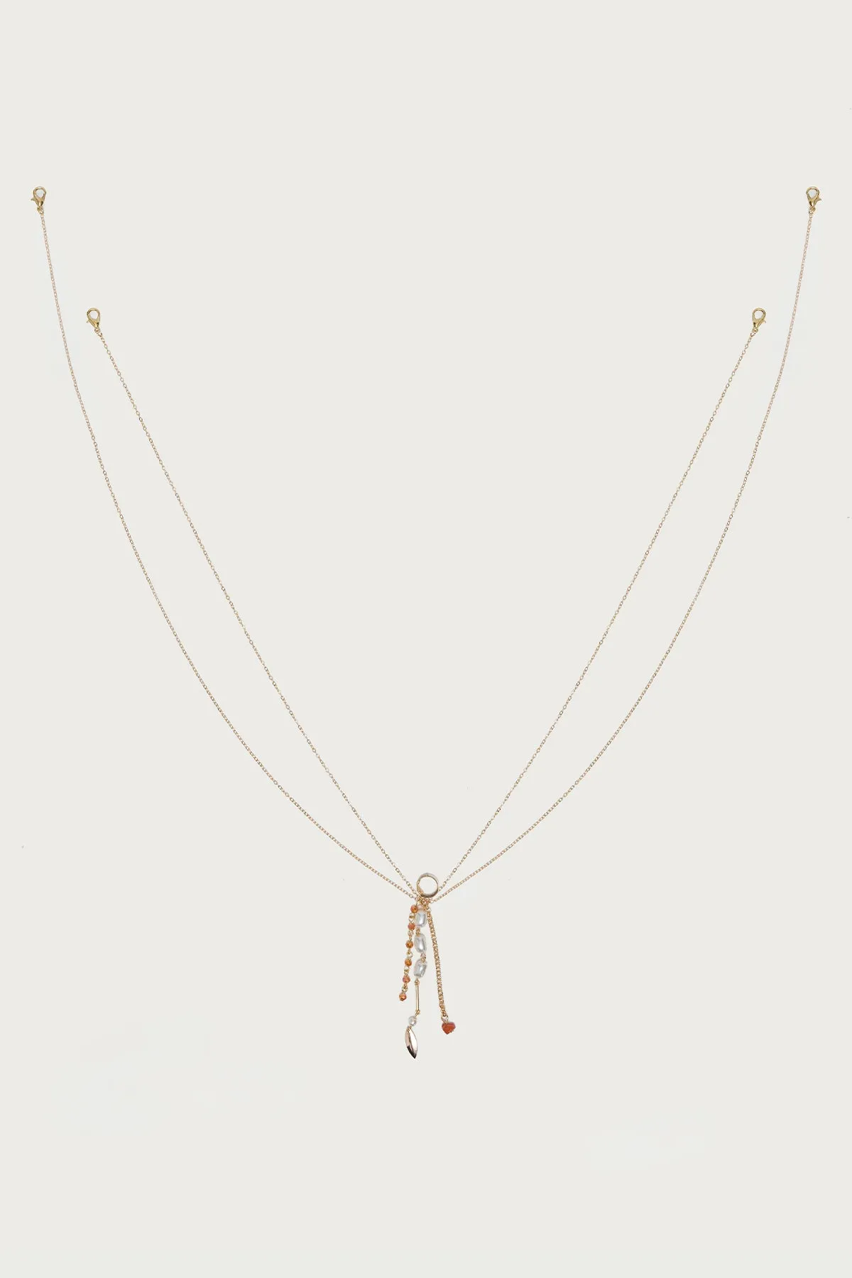 Pearly Bead Layered Body Chain sold by Edikted product image thumbnail 2