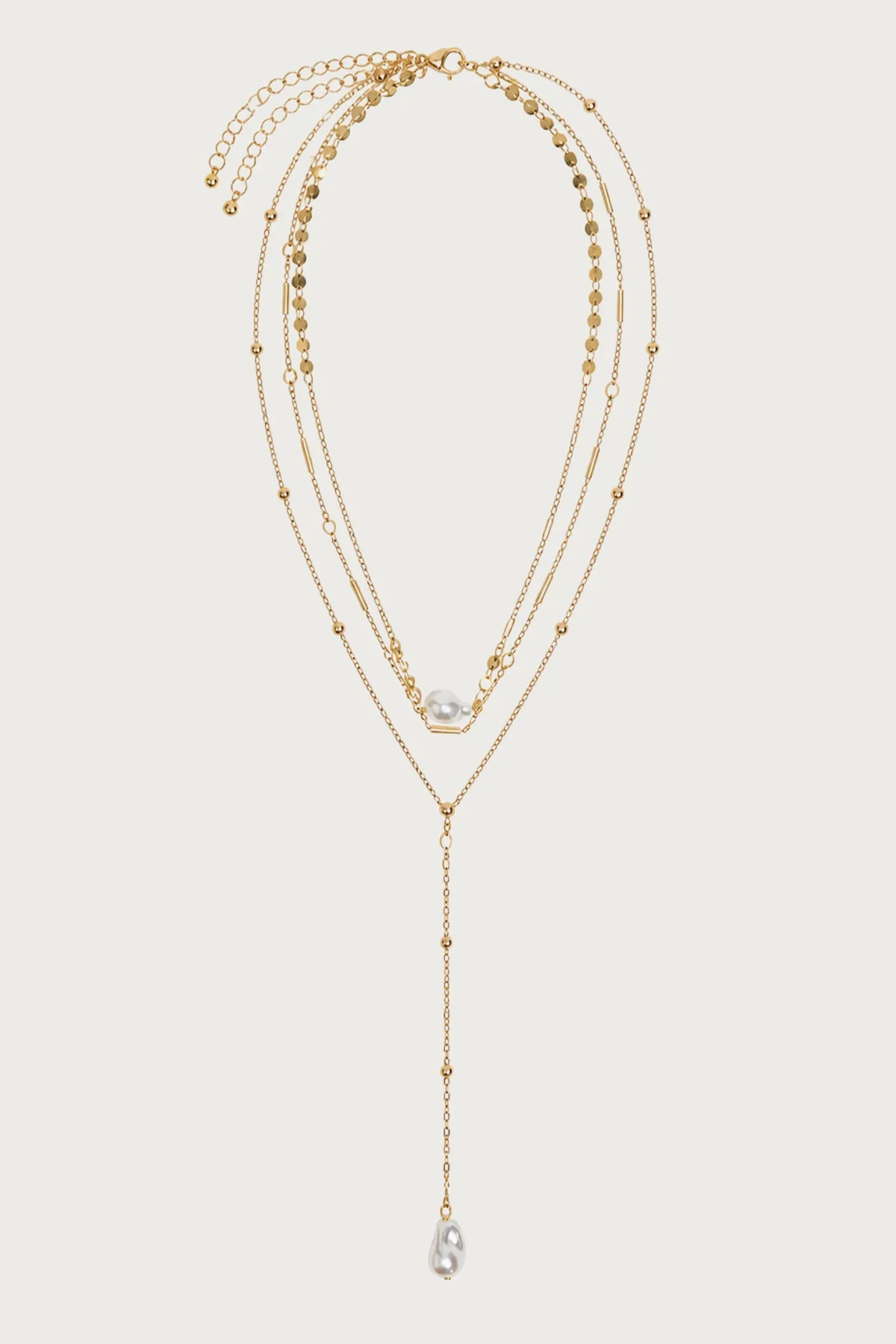 Layered Pearly Bead Necklace sold by Edikted product image thumbnail 2