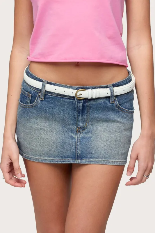 Goldey Faux Leather Belt made by Edikted
