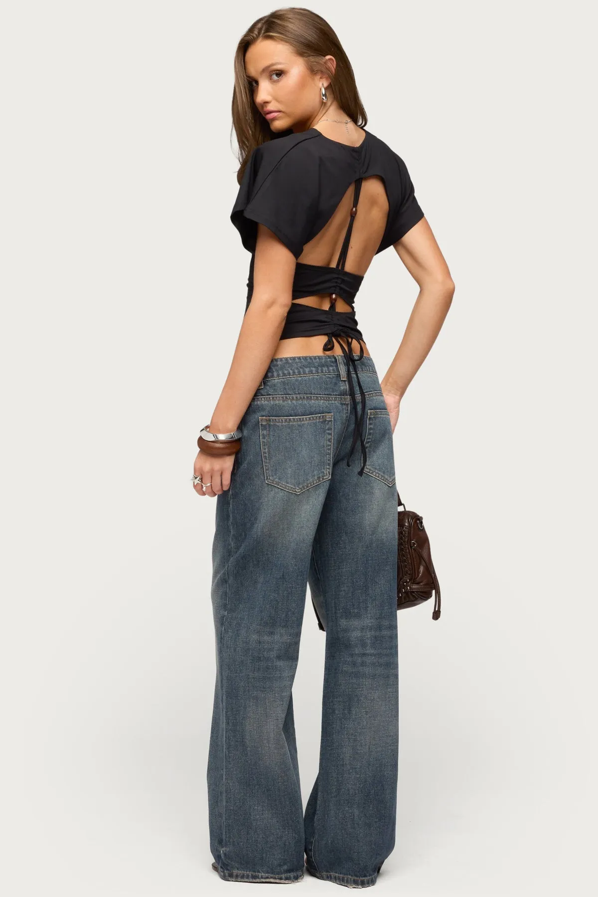 Salie Back Cutout Flutter Top sold by Edikted product image thumbnail 5