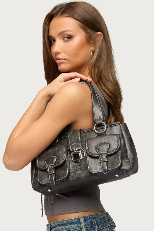 Madisone Faux Leather Bag made by Edikted