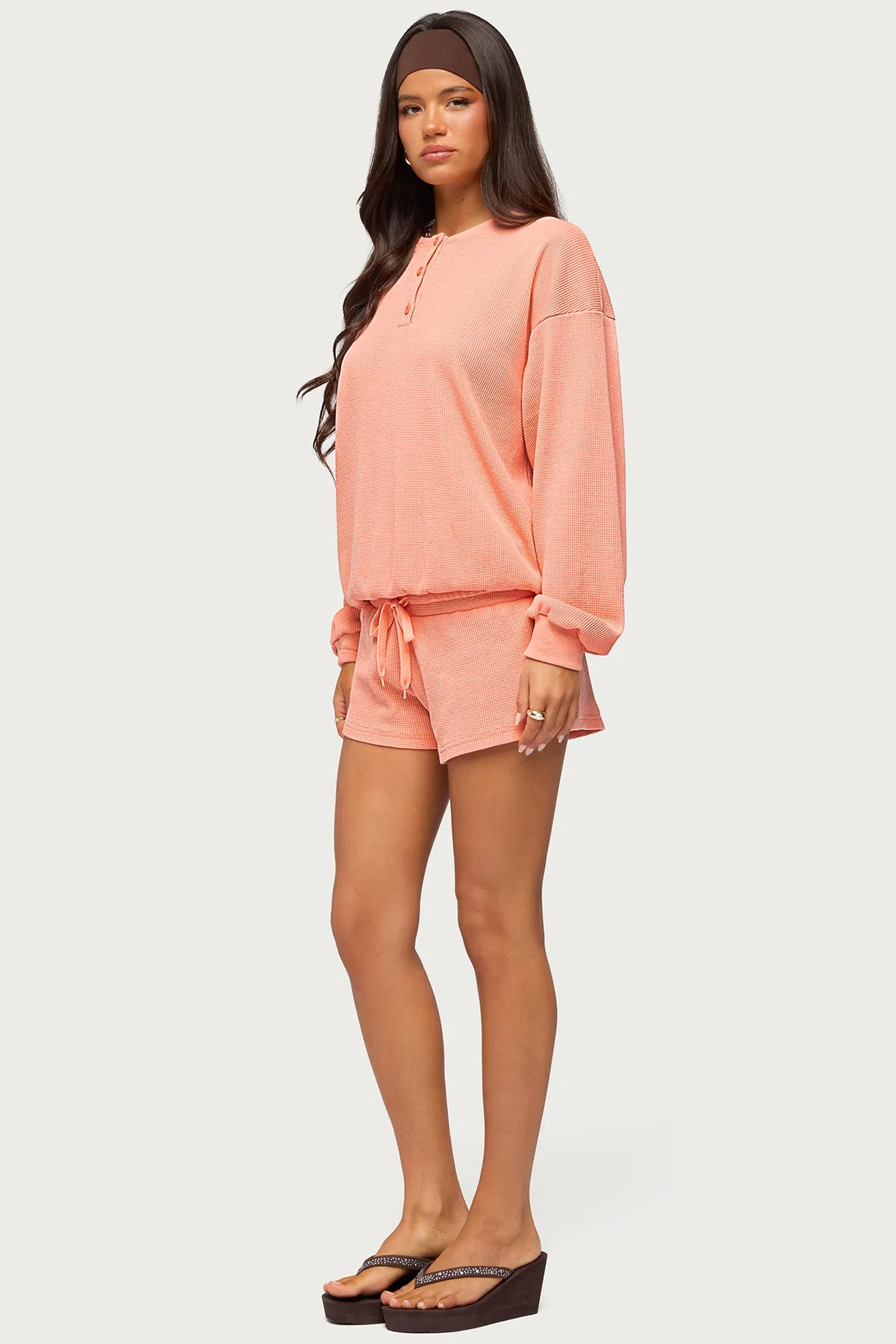 Baila Waffle Shorts sold by Edikted product image thumbnail 3