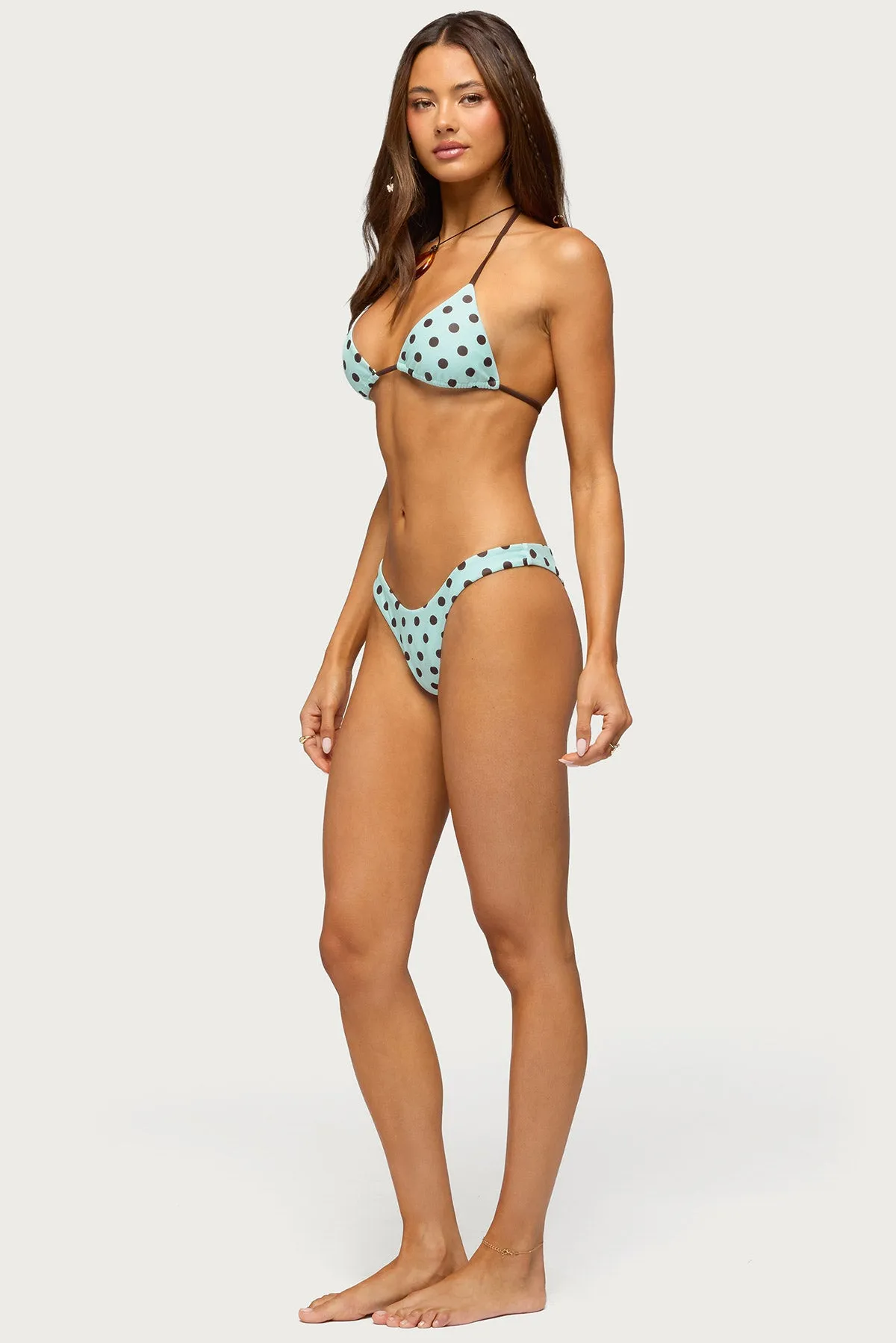 Melanie Polka Dot Triangle Bikini Top sold by Edikted product image thumbnail 4