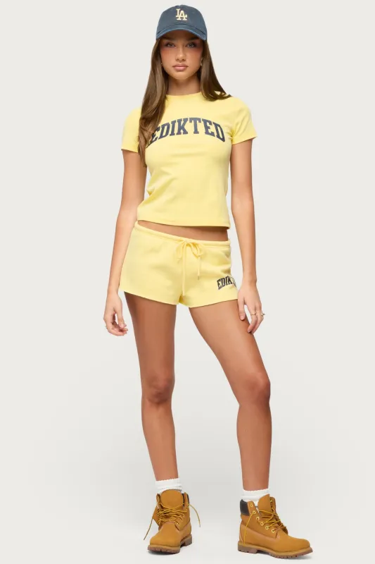 Sporty Babe Edikted Micro Shorts made by Edikted
