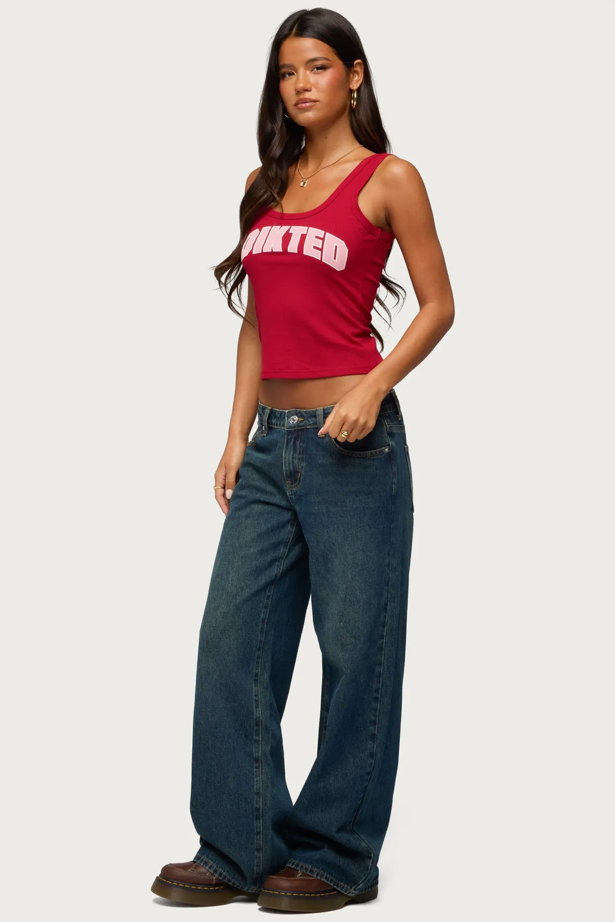 Raelynn Washed Low Rise Baggy Jeans sold by Edikted product image thumbnail 3