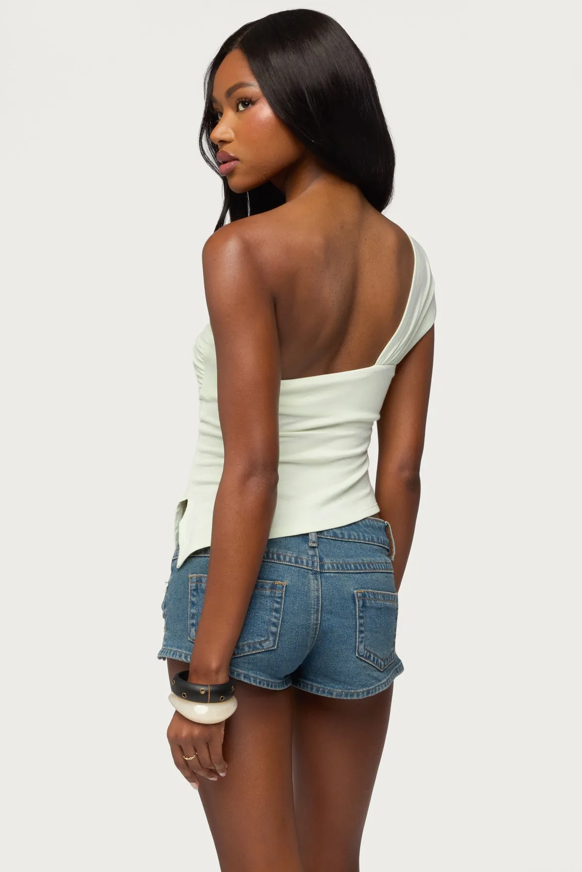 Zoie Draped Tie One Shoulder Top sold by Edikted product image thumbnail 5
