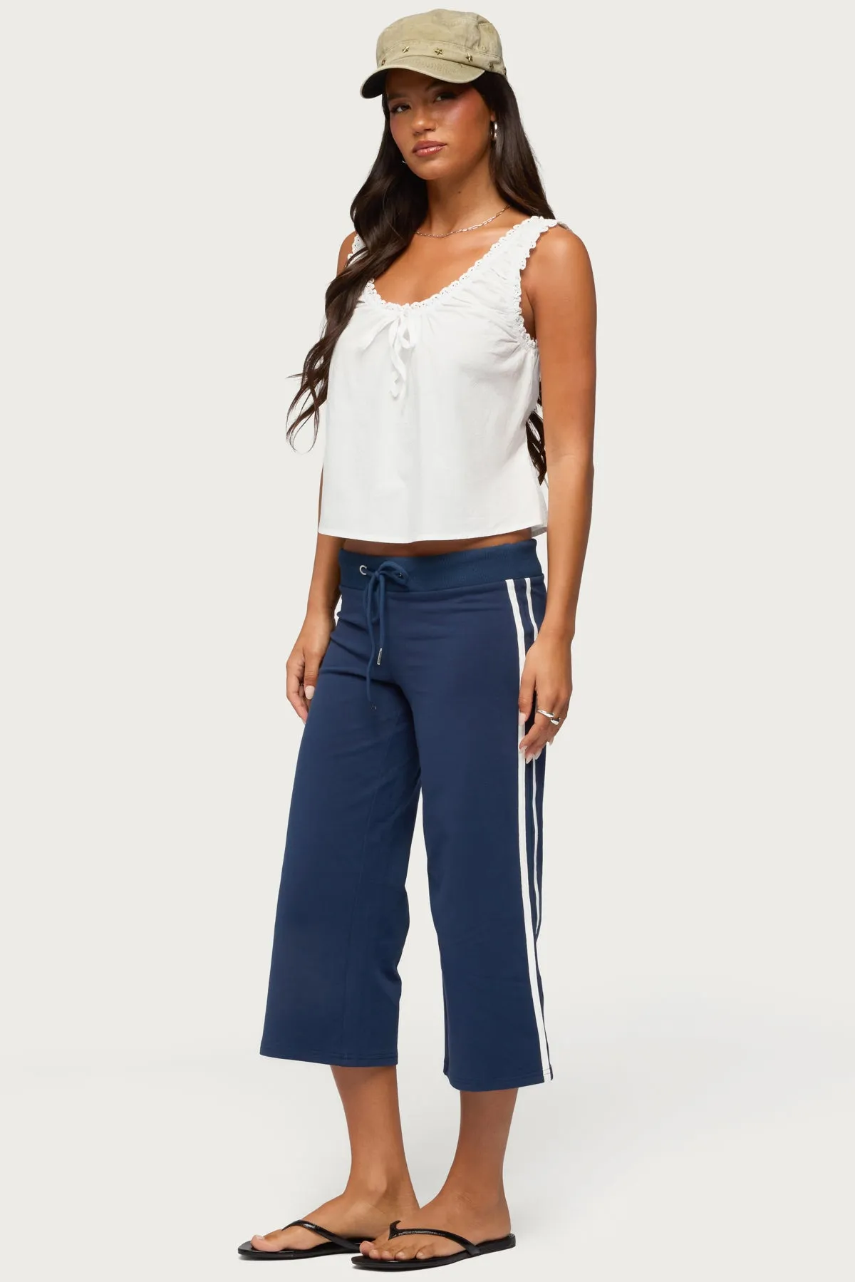 Edyth Tie Front Cotton Tank Top sold by Edikted product image thumbnail 5