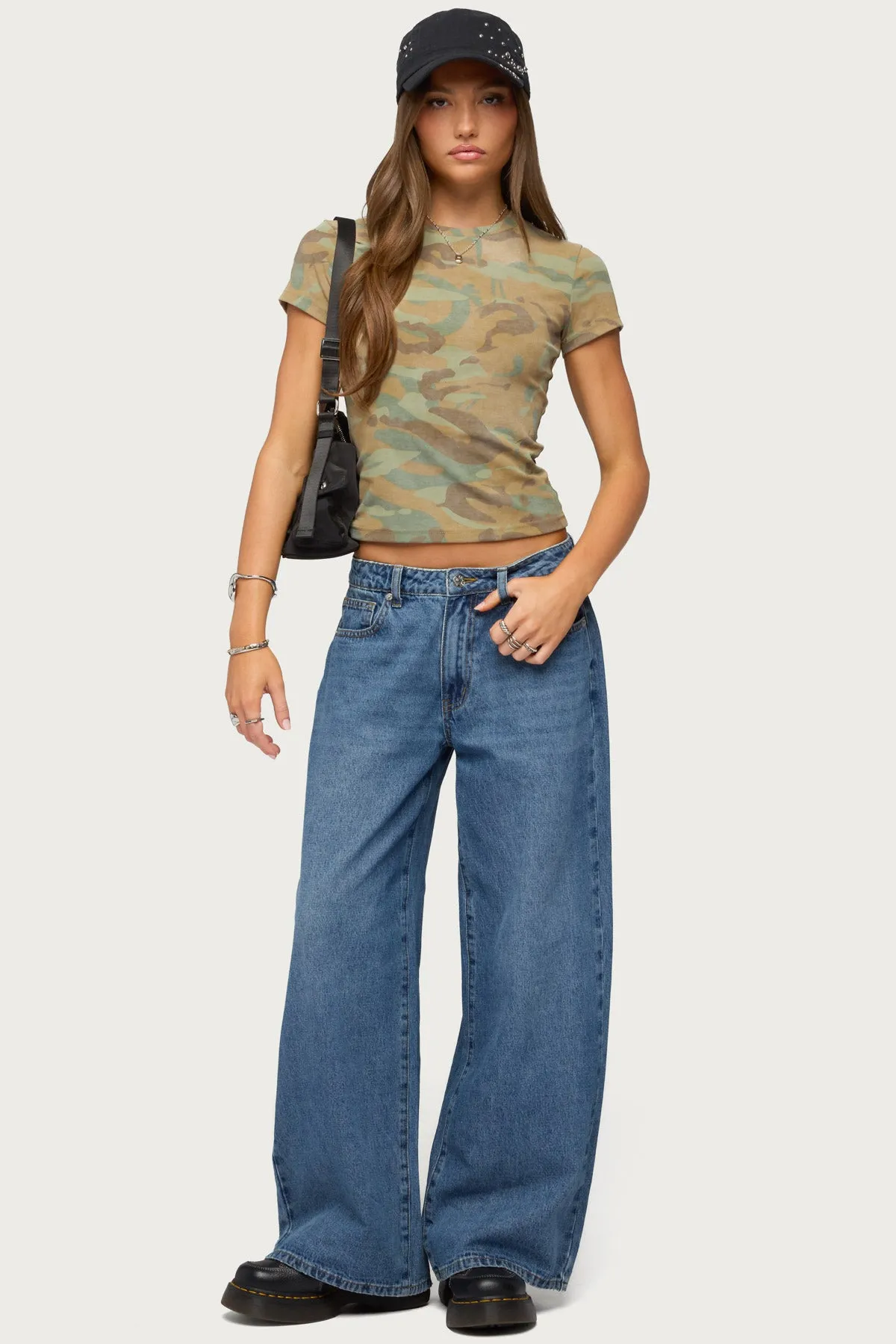 Chasidy Camo T Shirt sold by Edikted product image thumbnail 2