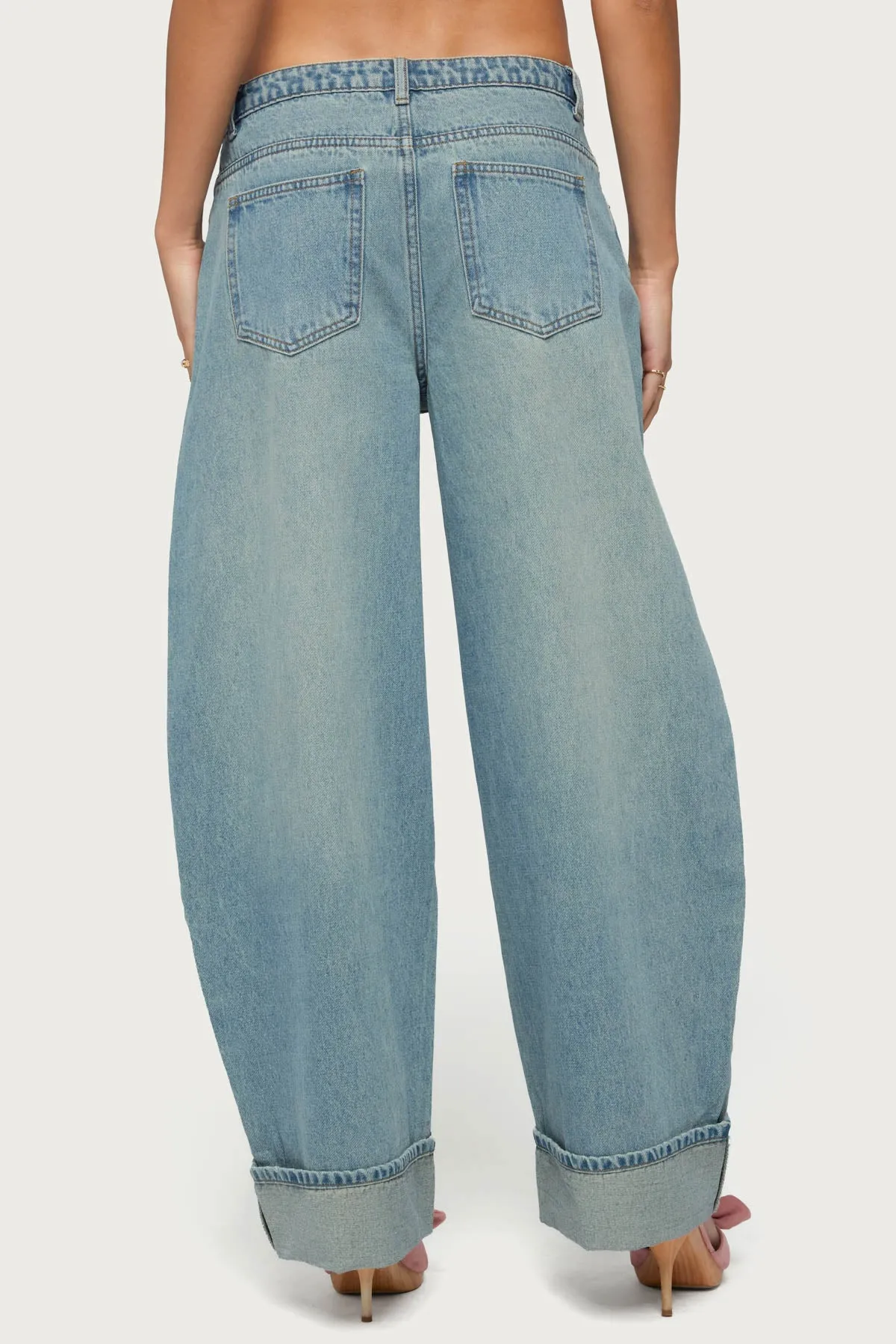 Kella Low Rise Baggy Jeans sold by Edikted product image thumbnail 4