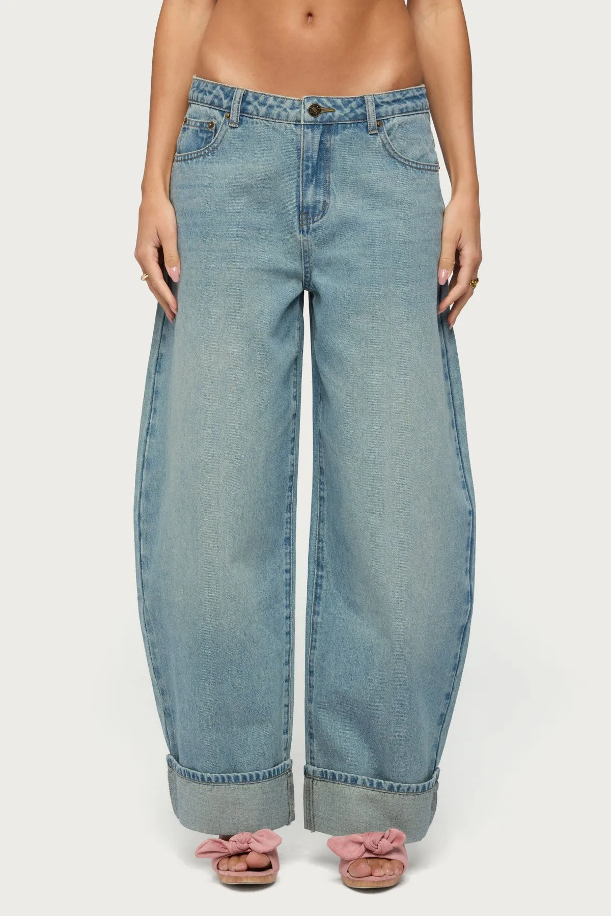 Kella Low Rise Baggy Jeans sold by Edikted product image thumbnail 2