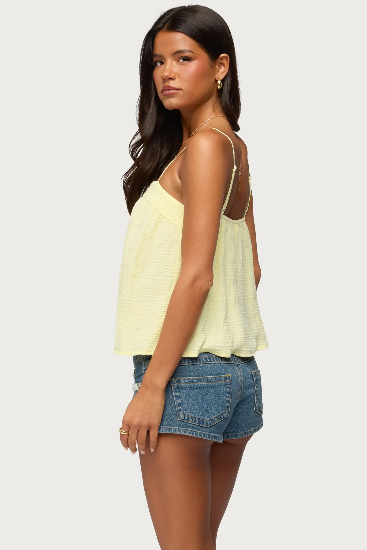 Sapphire Textured Tank Top sold by Edikted product image thumbnail 5