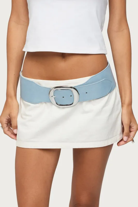 Chunky Faux Leather Belt made by Edikted