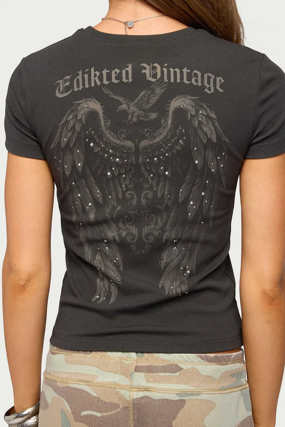 Edikted Vintage Studded T Shirt sold by Edikted product image thumbnail 4