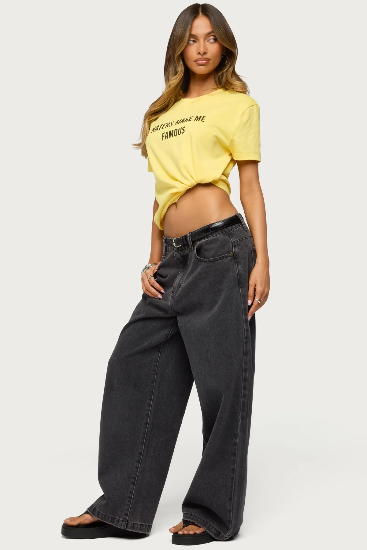 Nichol Low Rise Baggy Jeans sold by Edikted product image thumbnail 2
