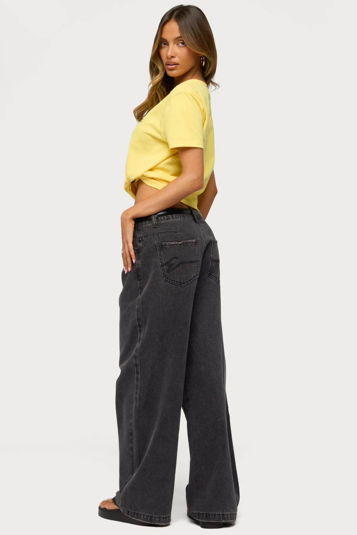 Nichol Low Rise Baggy Jeans sold by Edikted product image thumbnail 5