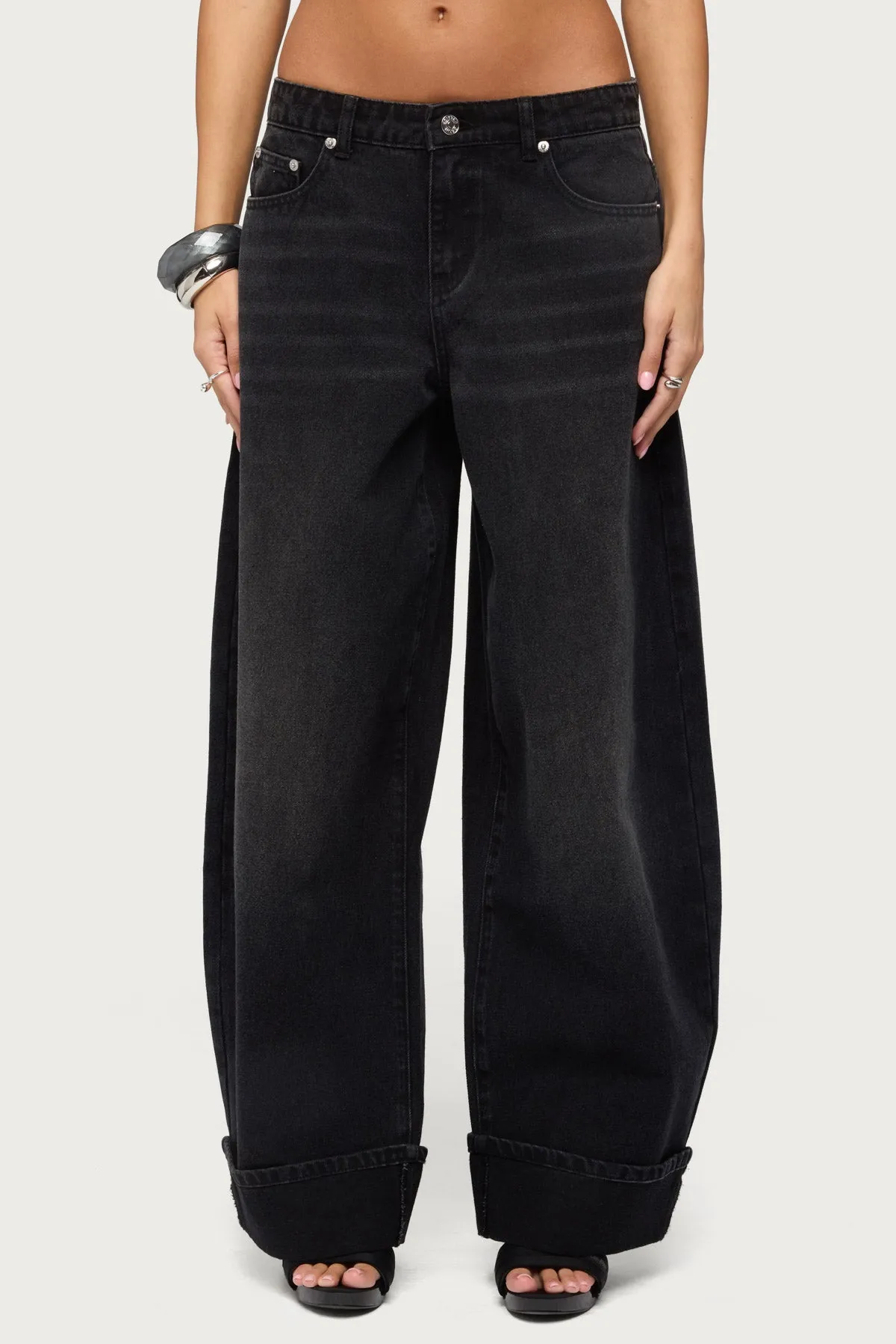 Kella Low Rise Baggy Jeans sold by Edikted product image thumbnail 2
