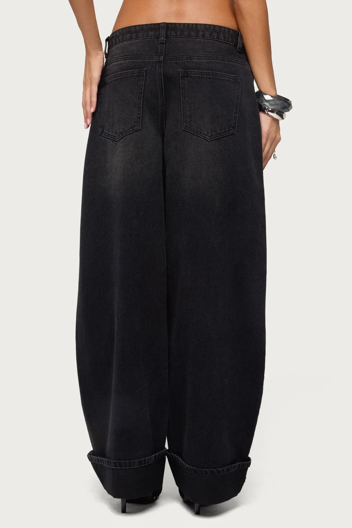 Kella Low Rise Baggy Jeans sold by Edikted product image thumbnail 4