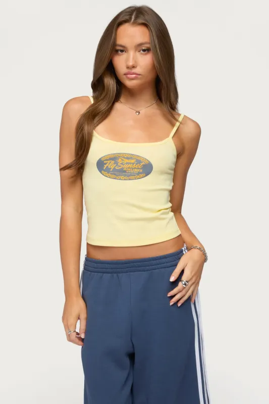 Hawaii Airlines Tank Top made by Edikted