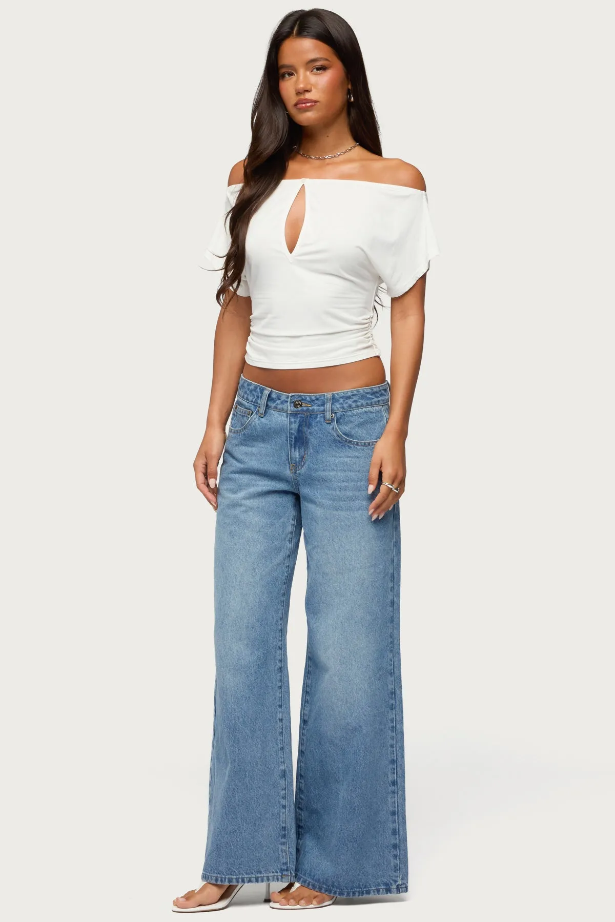 Hecate Off Shoulder Keyhole Top sold by Edikted product image thumbnail 4