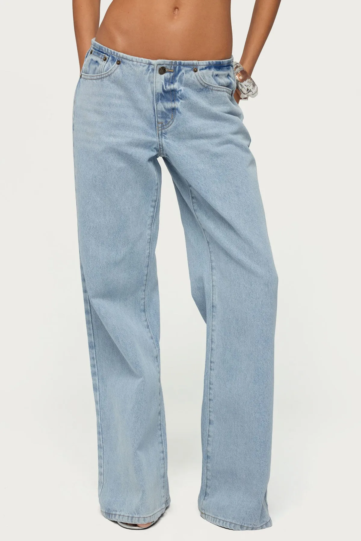 Veya Low Rise Baggy Jeans sold by Edikted product image thumbnail 2