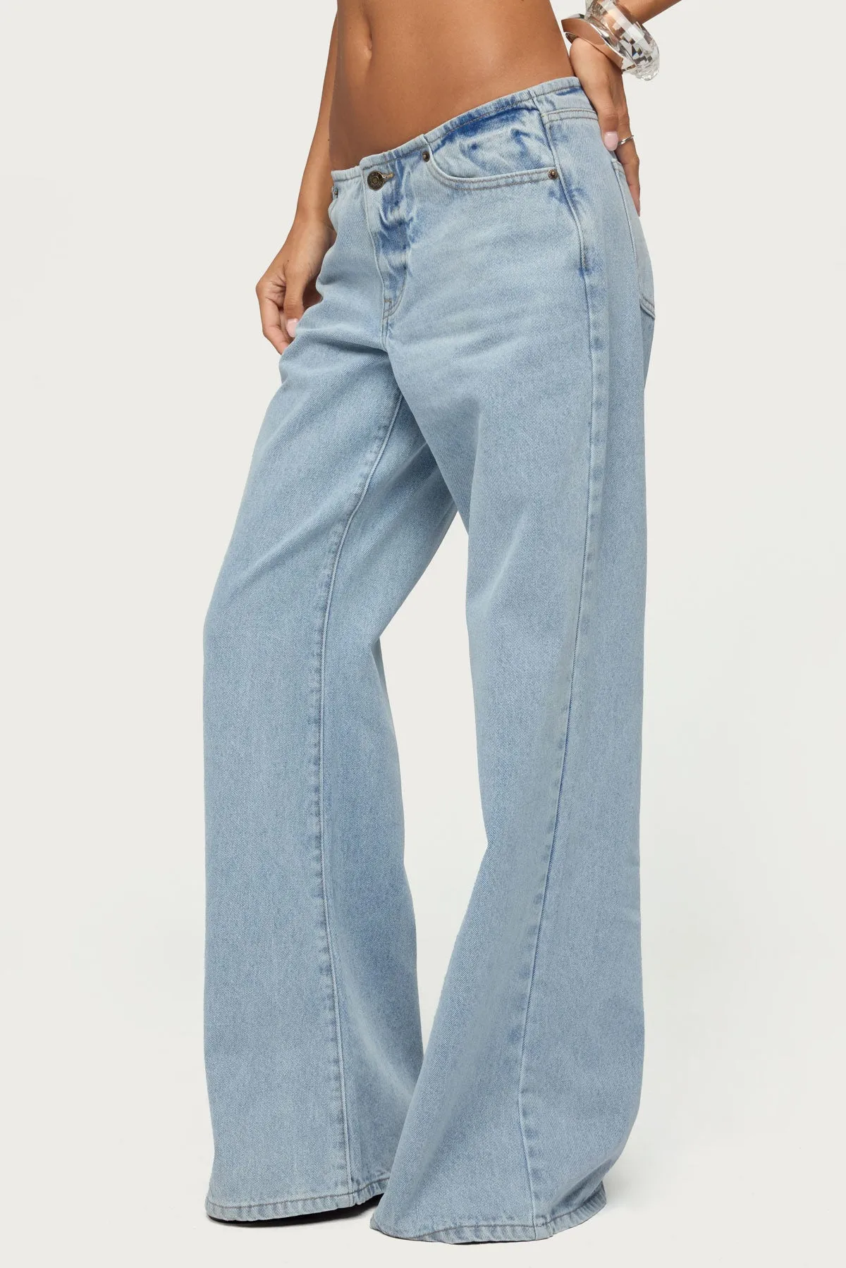 Veya Low Rise Baggy Jeans sold by Edikted product image thumbnail 3