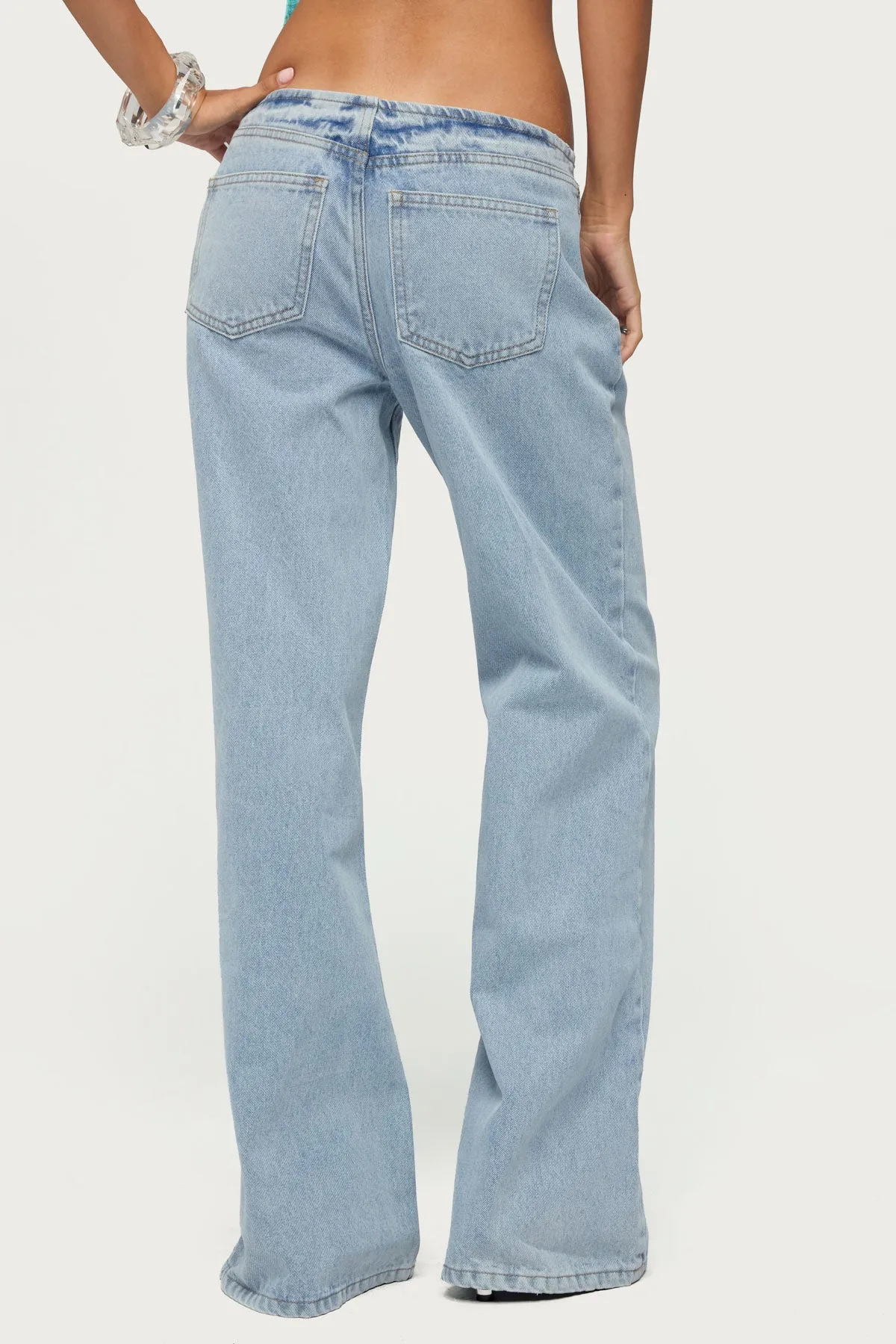 Veya Low Rise Baggy Jeans sold by Edikted product image thumbnail 5