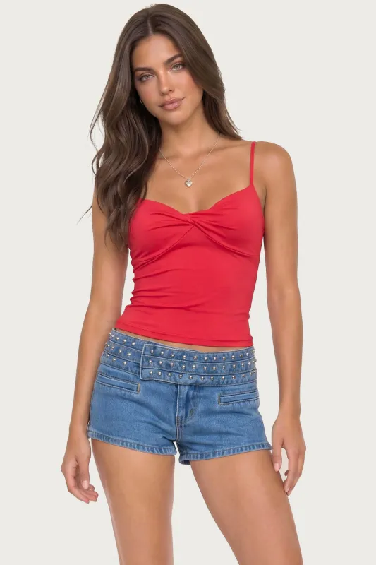 Pyper Twisted Tank Top made by Edikted