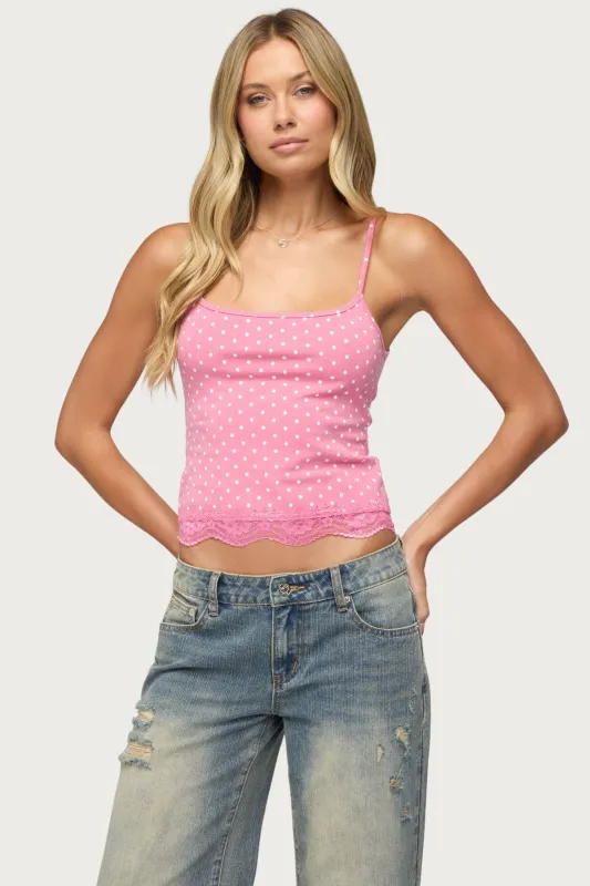 Lyle Lacey Polka Dot Top made by Edikted