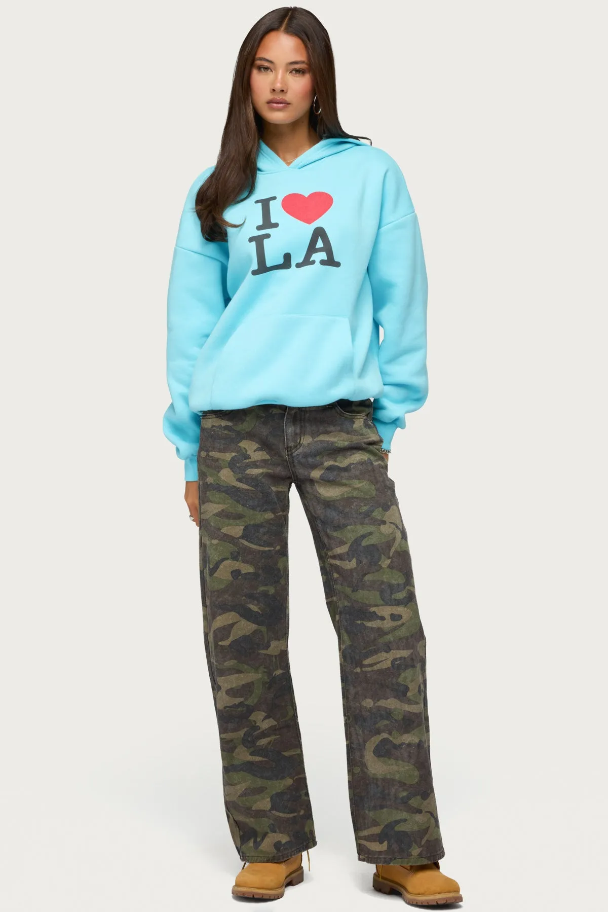 Soya Camo Low Rise Baggy Jeans sold by Edikted product image thumbnail 5