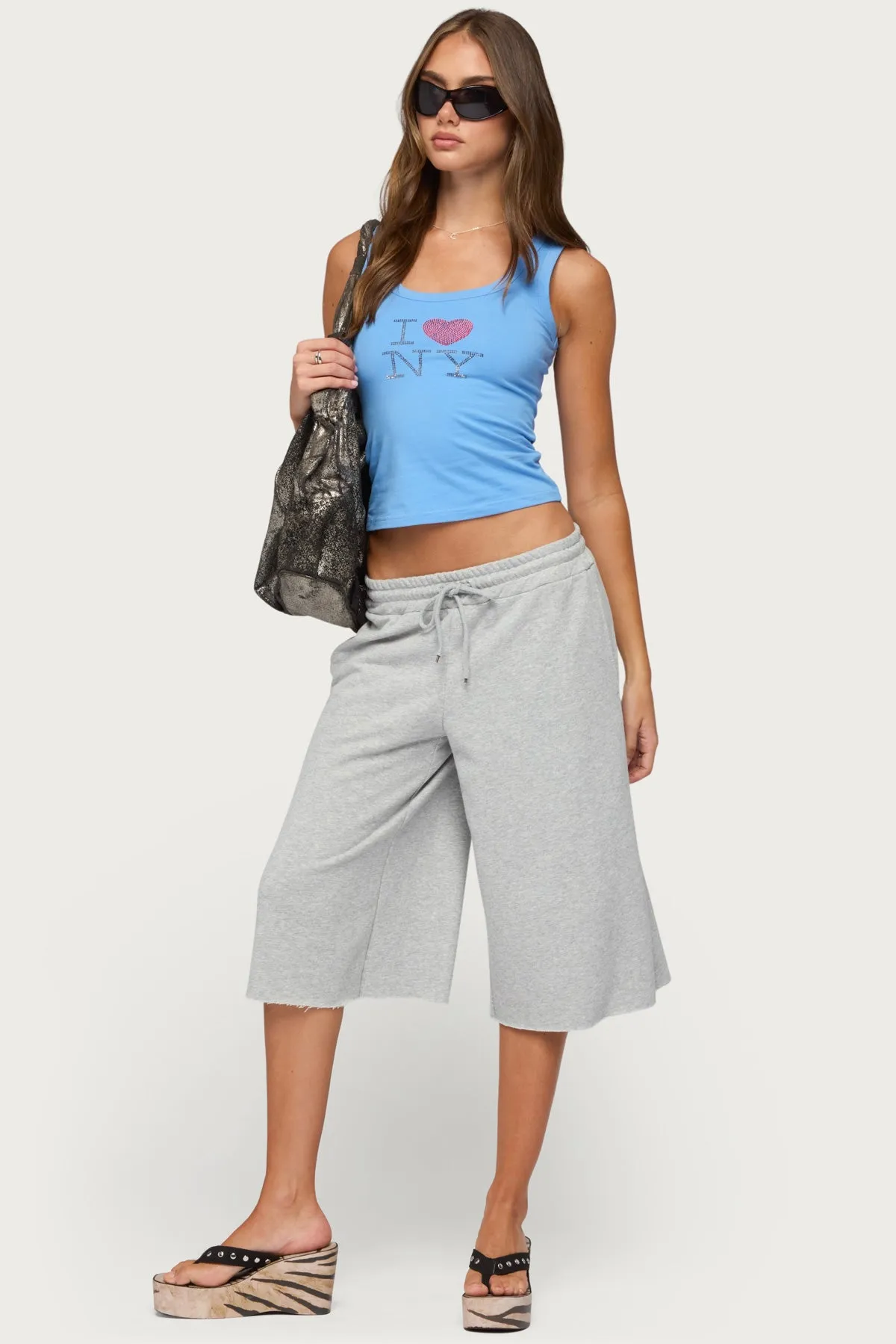 I Heart NY Rhinestone Tank Top sold by Edikted product image thumbnail 3