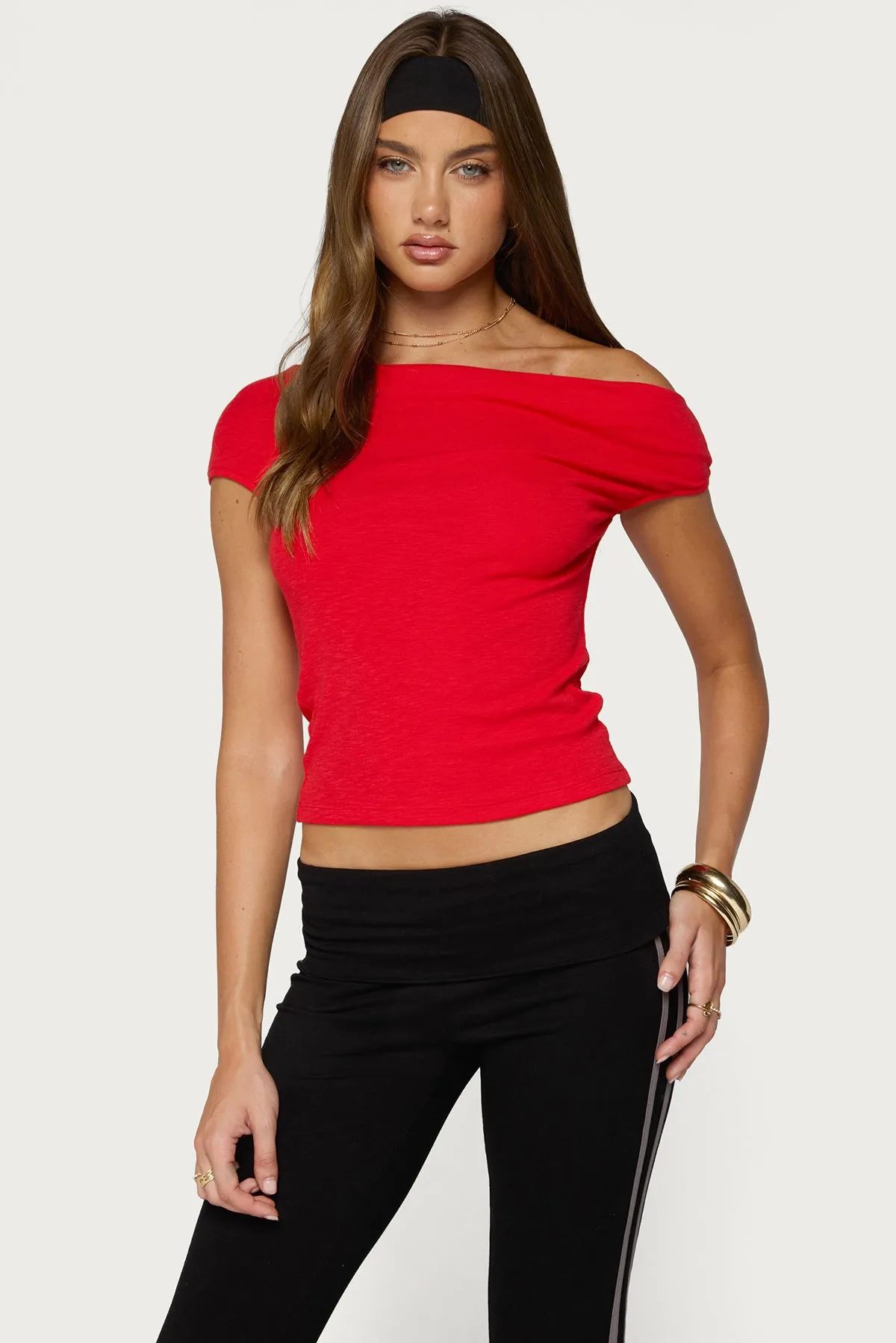 Martah Off Shoulder Top sold by Edikted