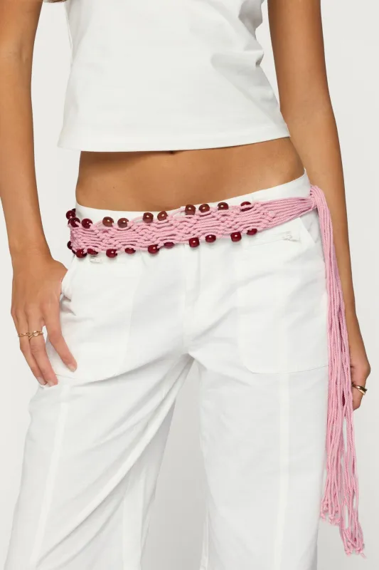 Beaded Crochet Belt made by Edikted