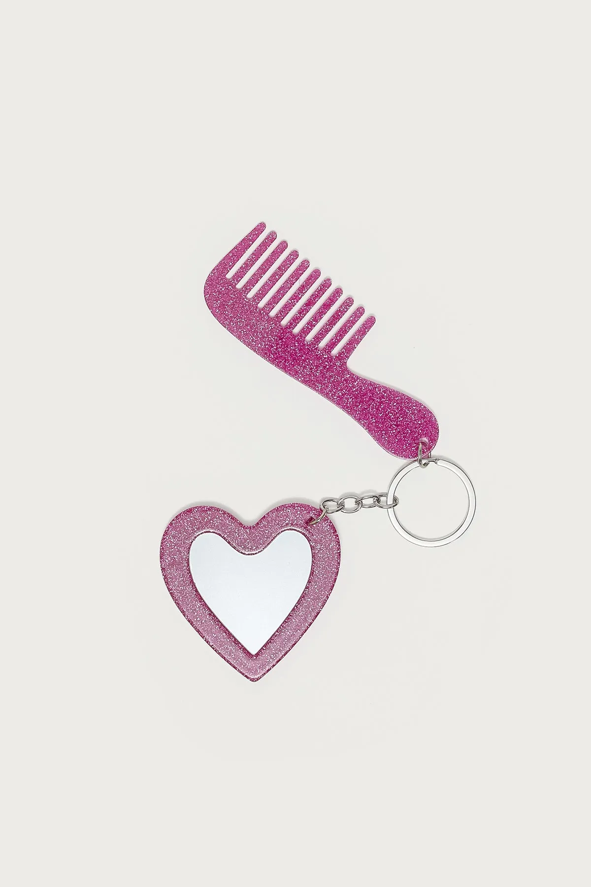 Compact Comb & Mirror Keychain sold by Edikted product image thumbnail 2