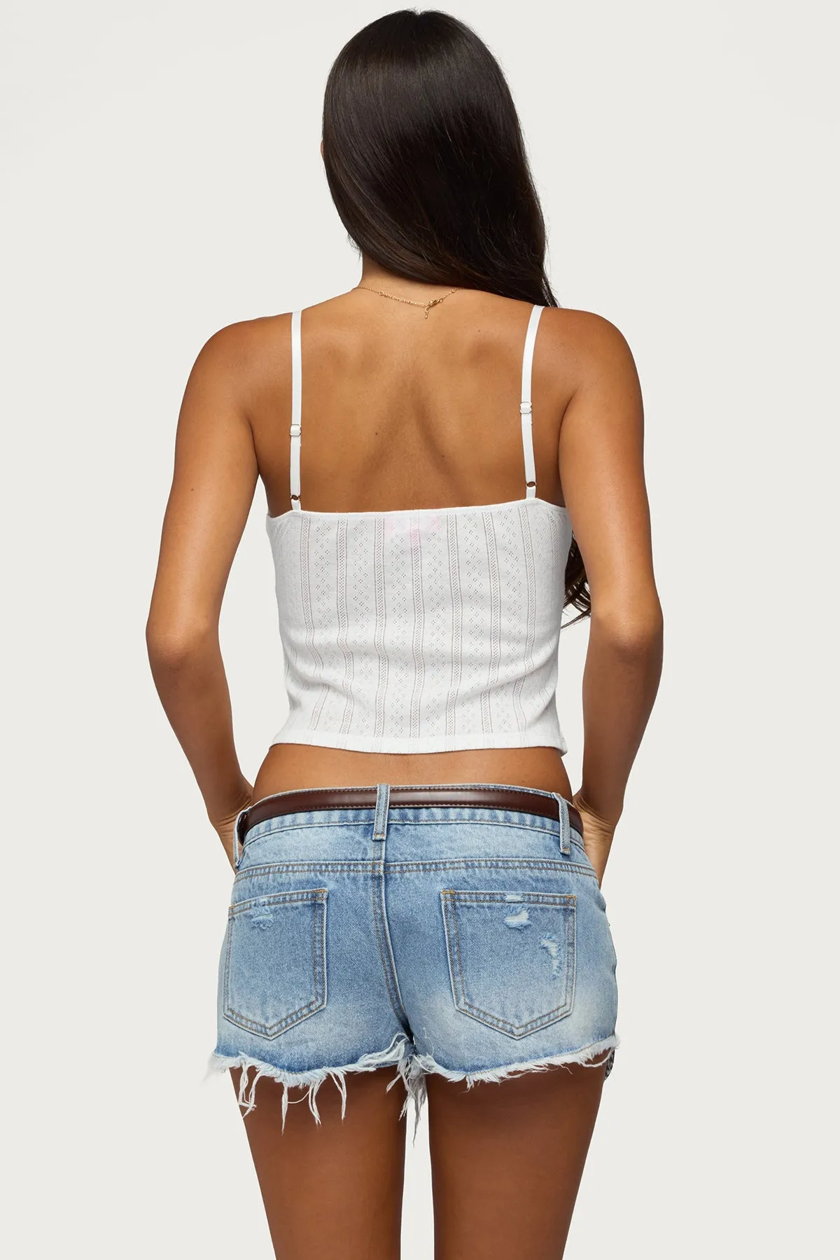 Aivy Pointelle Tank Top sold by Edikted product image thumbnail 5