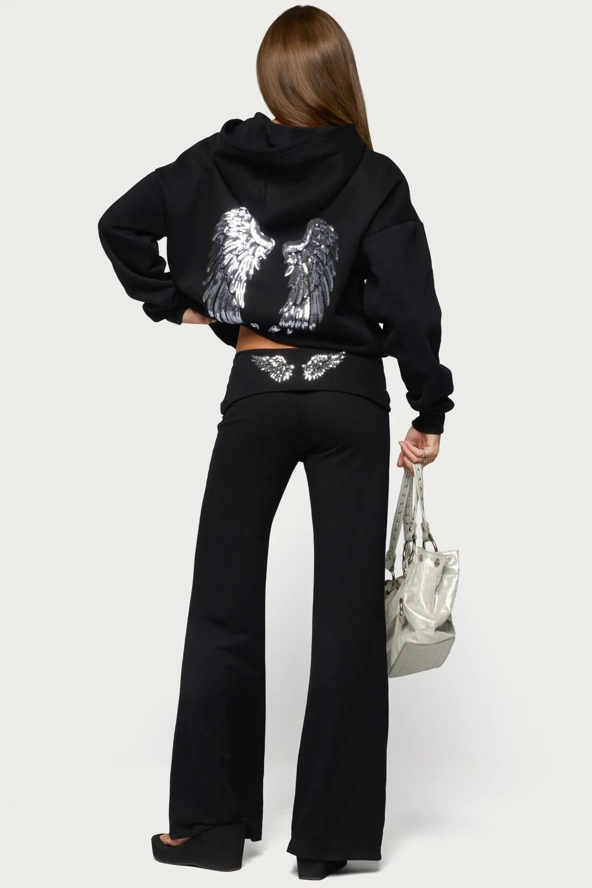 Angel Energy Sequin Hoodie sold by Edikted product image thumbnail 2